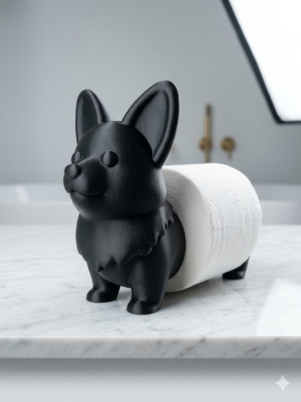 Corgi Toilet Paper Holder